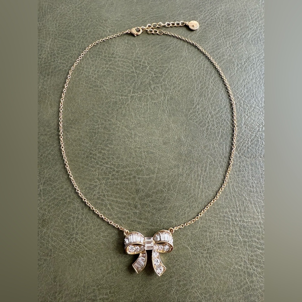 Vintage - Charter Club Gold Tone Bow Necklace